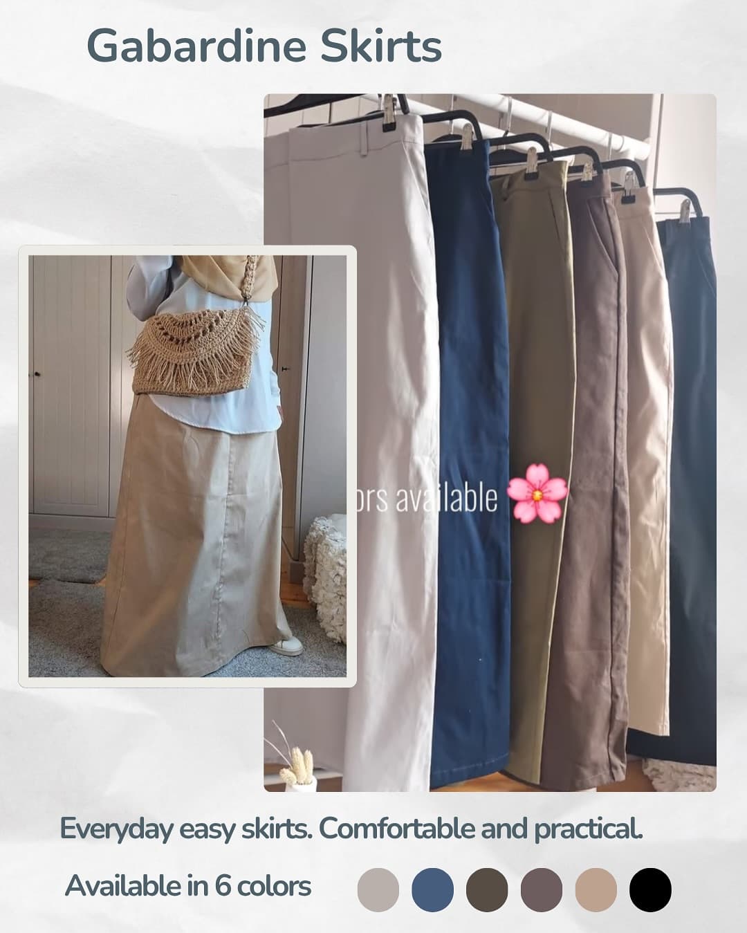 Gabardine skirt,skirt