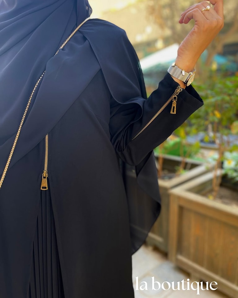 Copper Zipper Abaya - La Boutique