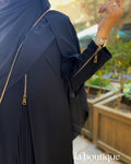 Copper Zipper Abaya - La Boutique